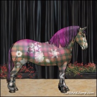 Horse Color:Painted Plaid  Bay Ice 