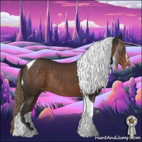Horse Color:Liver Chestnut Sabino Tobiano Varnish Rabicano