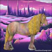Horse Color:Painted Nacre Silver Black Pearl 
