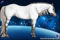 Horse Color:Silver Black Near Fewspot  Brindle