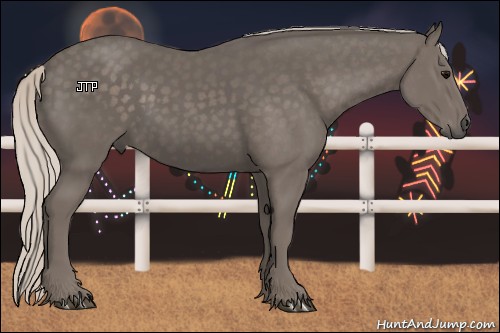 Horse Color:Silver Black 