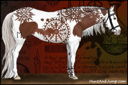 Horse Color:Silver Brown Splash Tobiano 