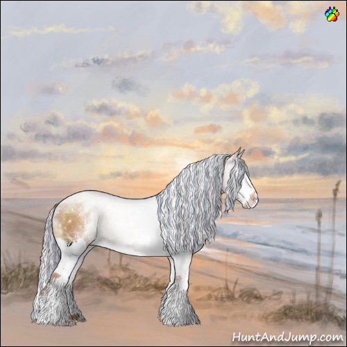 Horse Color:Painted White Spotted Silver Brown Pearl Splash Appaloosa