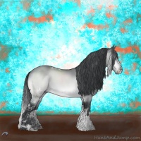 Horse Color:White Spotted Brown Chinchilla 