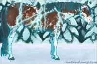 Horse Color:Thunderstruck Brown Sabino 