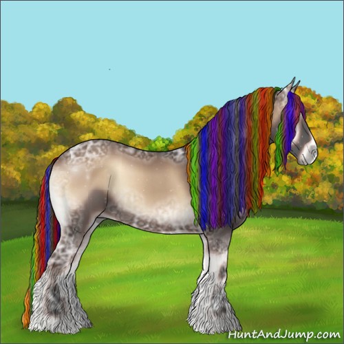 Horse Color:Painted Liver Red Onyx Ice