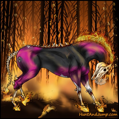 Horse Color:Painted Black Tobiano