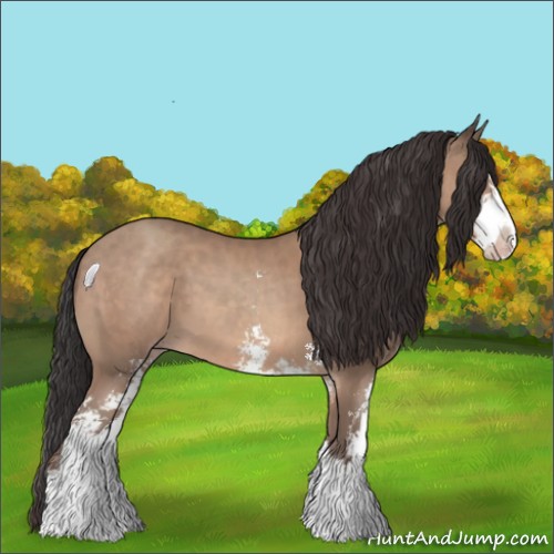 Horse Color:Sable Champagne Sabino 