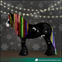 Horse Color:Painted Blue Onyx Sabino Frame 