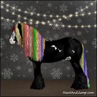 Horse Color:Painted Blue Onyx Sabino Frame 