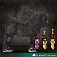 Horse Color:Platinum Midnight Brown Ice
