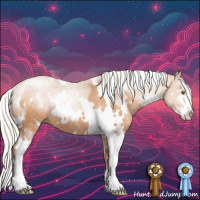 Horse Color:White Spotted Silver Bay Pearl Sabino
