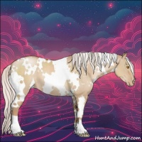 Horse Color:White Spotted Silver Grullo Pearl 