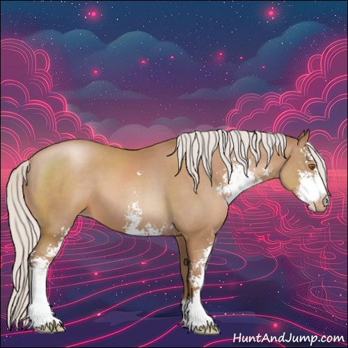 Horse Color:Silver Black Pearl Sabino 