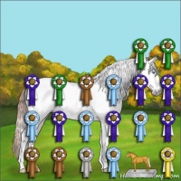 Horse Color:Gray Sable Cream Champagne Pearl Tobiano 