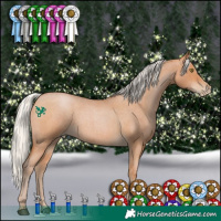 Horse Color:Silver Brown Roan Pearl 