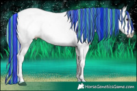 Horse Color:Painted White Spotted Silver Brown 