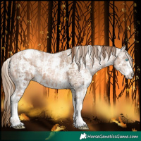 Horse Color:Chocolate Palomino Ice Pearl Sabino Varnish Rabicano  and Painted Liver Chestnut Ice Pearl Sabino Varnish Rabicano 