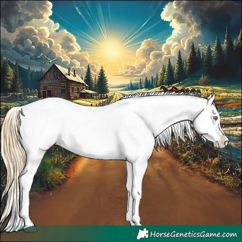 Horse Color:Palomino Snowflake Varnish  and Buckskin Snowflake Varnish 