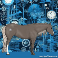 Horse Color:Silver Black 