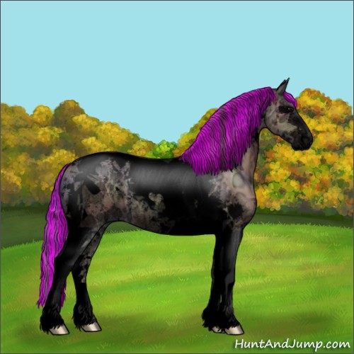 Horse Color:Void Painted Nacre Brown Ice Dun Tobiano