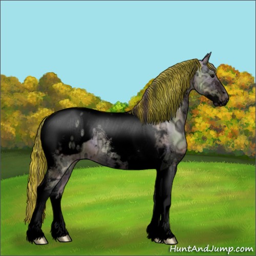 Horse Color:Void Painted Nacre Brown Ice Dun Tobiano Appaloosa 