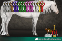 Horse Color:Silver Brown Roan Dun Varnish 