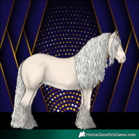 Horse Color:Cremello Splash  and Cremello Splash Frame 