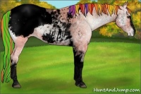 Horse Color:Void Painted Watercolor Liver Red Onyx Ice Pearl Sabino Tobiano Snowcap Rabicano 