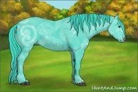 Horse Color:Watercolor Smoky Black Ice 