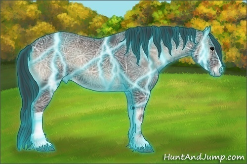 Horse Color:Thunderstruck Blue Onyx Ice 