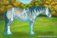 Horse Color:Thunderstruck Blue Onyx Ice 