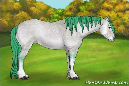 Horse Color:Watercolor Bay Ice Onyx