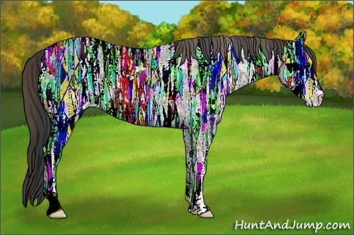 Horse Color:Plaid Brown Ice