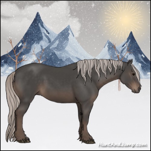 Horse Color:Silver Black 