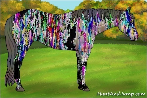 Horse Color:Nacre Bay Ice Tobiano Rabicano