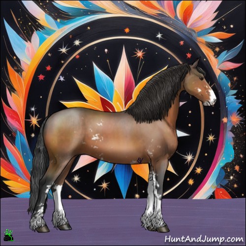 Horse Color:Brown Sabino