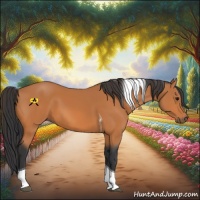 Horse Color:Bay Tobiano 