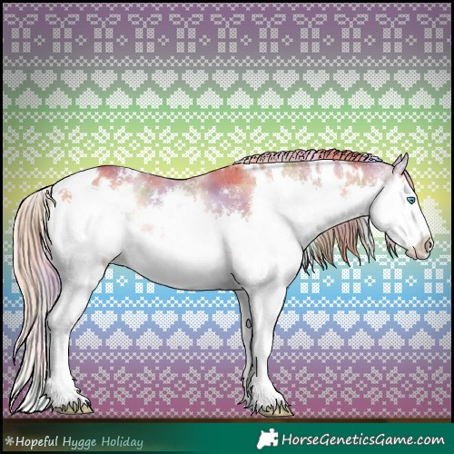 Horse Color:Nacre White Spotted Red Onyx Splash