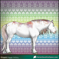 Horse Color:Nacre White Spotted Red Onyx Splash 