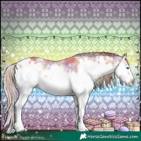 Horse Color:Nacre White Spotted Red Onyx Splash 