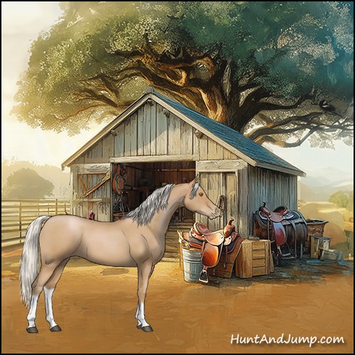 Horse Color:Silver Blue Roan Pearl Tobiano Frame 