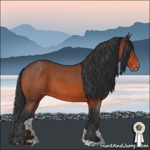Horse Color:Brown Roan Varnish 