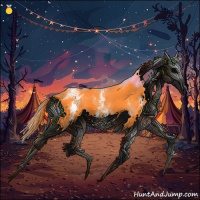 Horse Color:Watercolor White Spotted Liver Chestnut Splash 