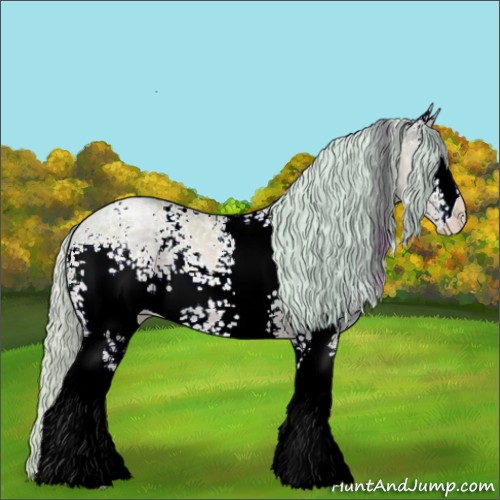 Horse Color:Watercolor White Spotted Silver Brown Ice Pearl Dun 