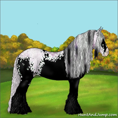 Horse Color:Watercolor White Spotted Silver Amber Champagne Ice Rabicano 