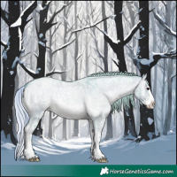 Horse Color:Watercolor Silver Brown Ice Roan Onyx Sabino Splash 