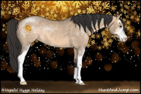 Horse Color:Brown Dun Sabino 