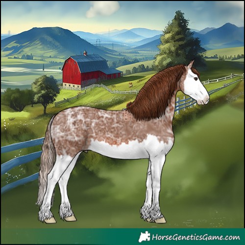 Horse Color:Chestnut Ice Splash 
