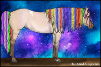 Horse Color:Painted White Spotted Silver Bay Dun Rabicano 